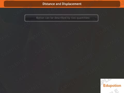 Distance and Displacement